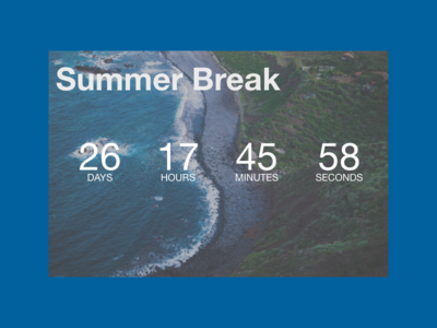 Daily UI Challenge day 14 Countdown Timer