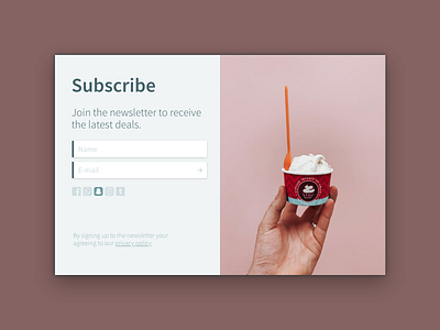 Daily UI 026: Subscribe dailyui dailyui026 subscribe form ui