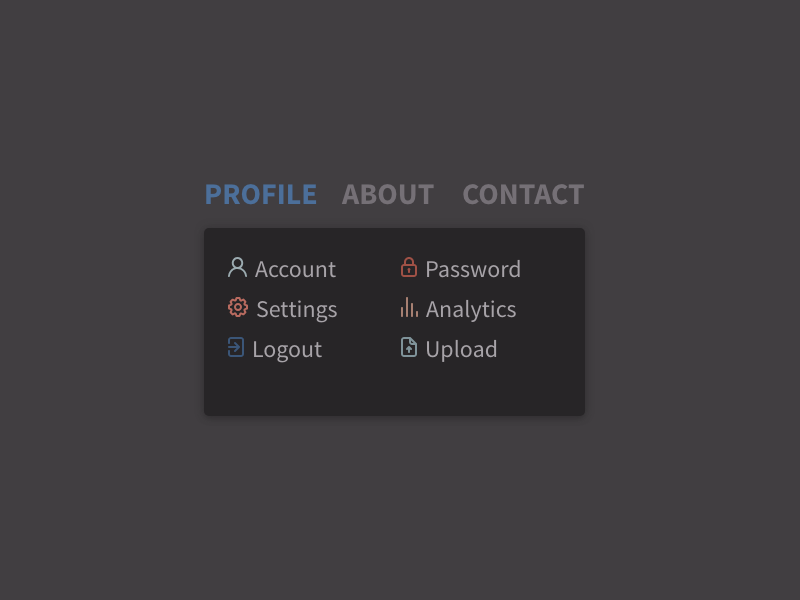 Dropdown Du27 dropdown menu dropdown dailyui027 concept ui dailyui
