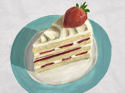 Oil Painting - Cake