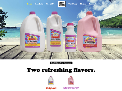 Don Jose Foods beverages don jose foods elementor horchata web design website