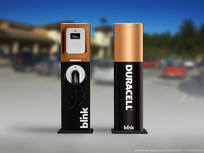 Duracell blink duracell electric charger electric vehicle ev charger wrap wrap design