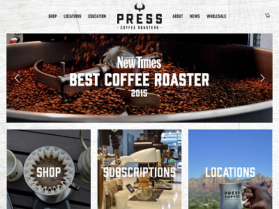 Press Coffee Web Site