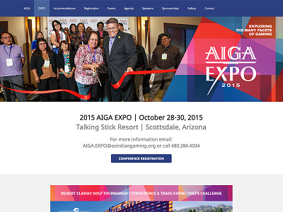 AIGA EXPO arizona conference website conference wordpress expo woocommerce wordpress
