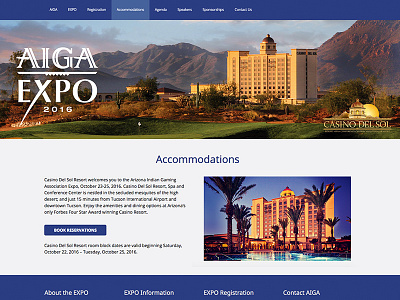 Annual Convention Website for AIGA EXPO 2016 2016 convention convention web site design expo woocommerce wordpress wordpress design