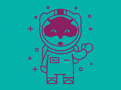 Zenko Orbit Space Fox astronaut fox illustration s3 server scality space fox space suit zenko