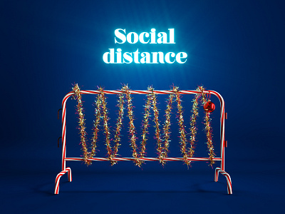 Christmas Social Distance christmas christmas party covid 19 covid 19 covid art covid19 neon new year social social distance social distancing social media