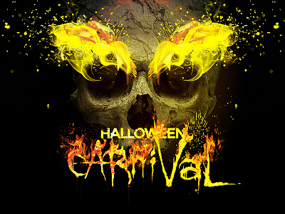 Halloween Carnival Party carnival club club flyer club party flyer bundle flyer design flyer designs halloween halloween bash halloween carnival halloween flyer halloween party horror horror night night club october party print scary skull