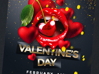 Valentine Day Party black club club night club party heart lips love love day luxury party sex sexy valentine valentine card valentine day valentine flyer valentine party valentines valentines day valentines day bash