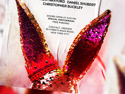 Night Club Party club club flyer club night dance dance music dj easter easter bunny fashion fur house music night party party animal party event party flyer party invitation rabbit red