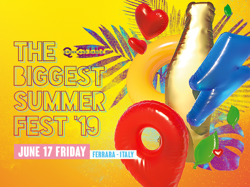 Summer Festival festival invitation festival fest print club design club flyer drinks club night summer summer party summer cocktail beach beach party summer drinks hot ladies ladies night dj music