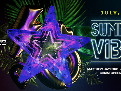 Summer Vibes Party bar beach beach party cafe club clubbing clubbing flyer cocktail cocktail bar cocktail party dj drinks flyer design music nightclub palms pool print summer summertime