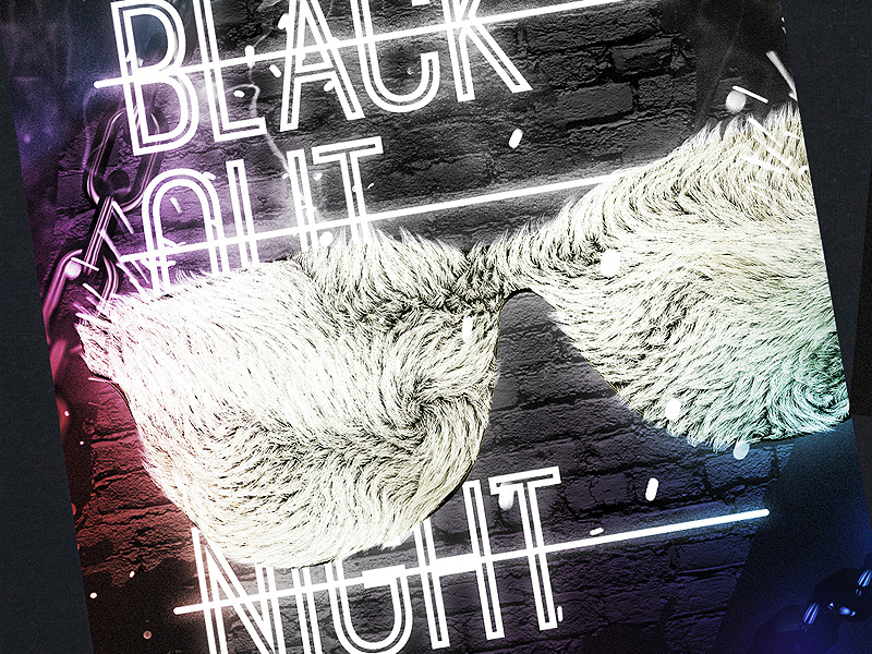 Black Club Party black white club clubbing flyer clubbing poster dj dj flyer night nightclub nightlife night club music flyer flyer design flyer artwork invitation sexy party party flyer party event