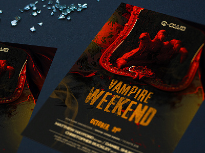 Vampire Halloween black blood club costume event halloween halloween bash halloween flyer halloween party horror october party print pumpkin scary sexy template vampire vampires witch