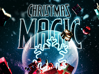 Christmas Magic christmas christmas 2020 christmas ball christmas bash christmas card christmas design christmas eve christmas flyer christmas invitation christmas night christmas party christmas party flyer christmas template gift magic new year new year card new year eve new year invitation xmas