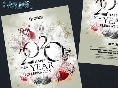 New Year 2020 christmas december design happy new year new year new year 2020 new year card new year design new year eve new year flyer new year invitation new year party new year template new years newyear newyears party winter