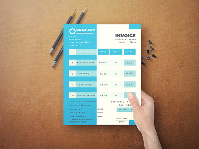 INVOICE TEMPLATE DESIGN