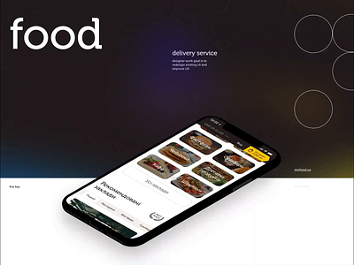 Intro for Food Delivery Service animation interaction isometric minimal mobile