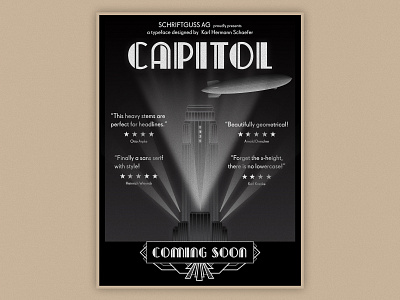 Capitol capitol font poster