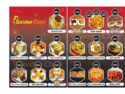 Restaurant Menu Card. branding design graphic design illustration menu card design restaurant menu card