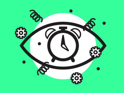 PX vs PX is UNDER CONSTRUCTION clock eye gears icon illustration springs under construction vector