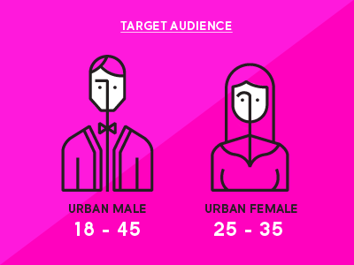 STRATEJAZZ icons infographic line man pink vector woman