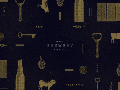 Brew Board beer beer opener brand brewery collage concept cow hops