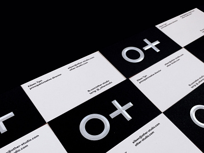 OTHER business cards black and white branding business cards emboss foil logo print stationary