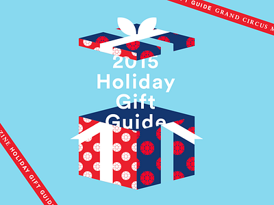 Gift Guide christmas gift guide holiday illustration present ribbon snowflake vector