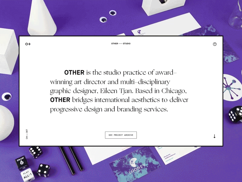 Other Studio Launches New Site design gif graphic design maison ogg portfolio type typography website