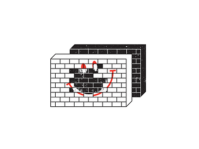 Graffiti Tactics bricks editorial illustration graffiti illustration smile spot illustration spray paint texture vector wall