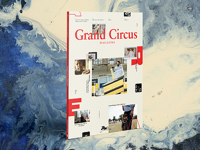 Grand Circus Issue 4 cover detroit grand circus grid magazine print publication title type typography