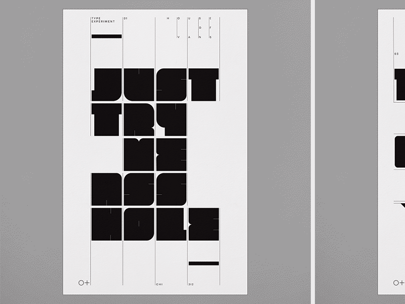 Typographic Poster for House of Vans Copy/Jam Event custom type display type geometric grid poster print slab swiss typography