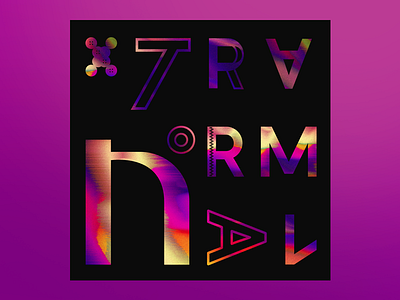 XTRA NORMAL custom editorial gradient identity letters logo print rainbow type typography vector
