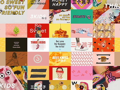 Concepting branding chinese colorful concept honey illustration lifestyle logo moodboard people product sketch