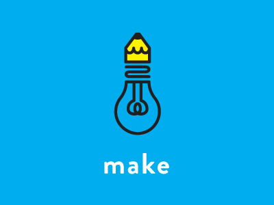 Make lightbulb make pencil