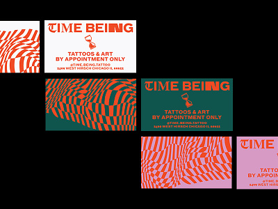 Time Being Business Cards branding business card logo pattern print typogaphy vector