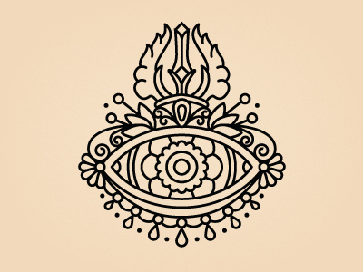 Tattoo? all seeing eye eye tattoo third eye vajra vector