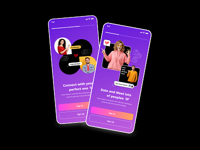 Dating App Onboarding screen aapdesign figma productdesign ui uiux visualdesign