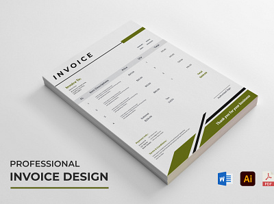 Invoice design design graphic design illustration in invoice invoice design minimal professional typography