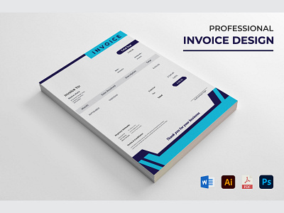 Invoice Design branding design graphic design invoice invoice design letter letterhead minimal ui