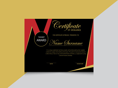 Appreciation Certificate award branding certificate design graphic design logo minimal
