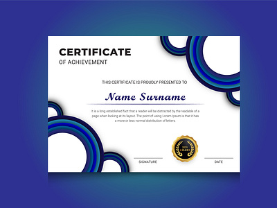 Certificate OF Achievement