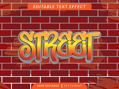 Editable text effect - Grafitti add on design editable text effect grafitti illustration illustrator text text effect