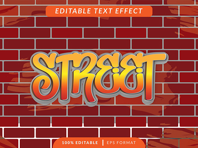 Editable text effect - Grafitti