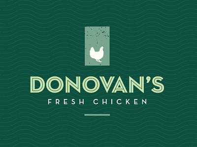 Donovans Logo chicken fast casual food logo logo restaurant restaurant logo