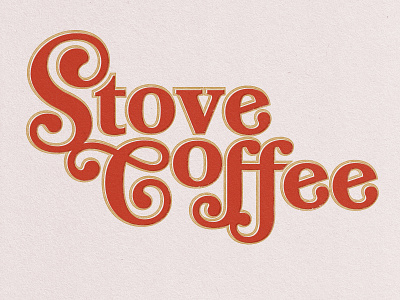 Stove Coffee brand coffee design lettering logo ornate retro stove type typography vintage vintage design