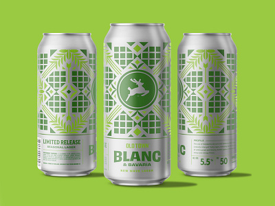 New Wave Lager beer beer can beer label beer label design brand branding brewery farm geometric hops illustration malt minimal package design packaging patterns shapes
