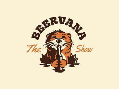 Beervana Logo animal badge beer beer branding beer logo beervana branding design illustration logo maris mascot oregon otter pdx portland sketch typography vintage