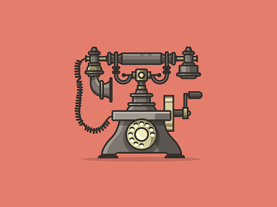 Beautiful Communication art color design flat graphic design icon illustration illustrator logo phone telephone vector